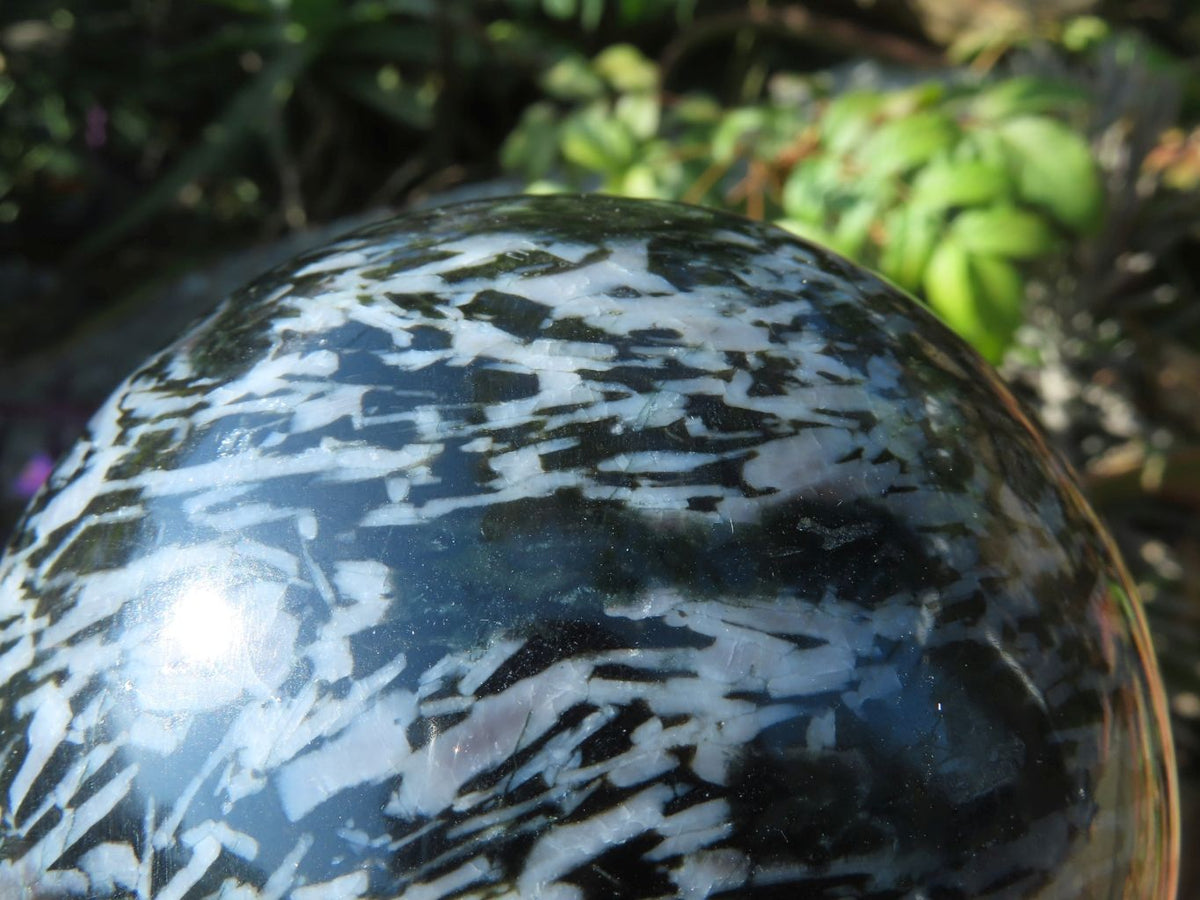 Polished Merlinite Gabbro Spheres x 2 From Madagascar - TopRock