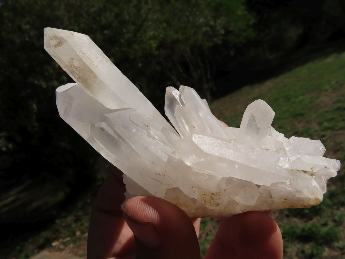 Natural Selected Optic to Frosted Quartz Clusters/Crystals x 11 From Madagascar - TopRock