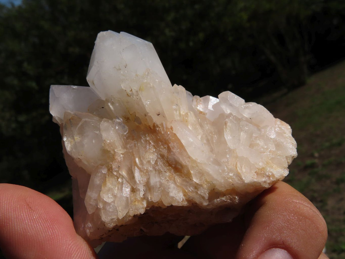 Natural Selected Optic to Frosted Quartz Clusters/Crystals x 11 From Madagascar - TopRock