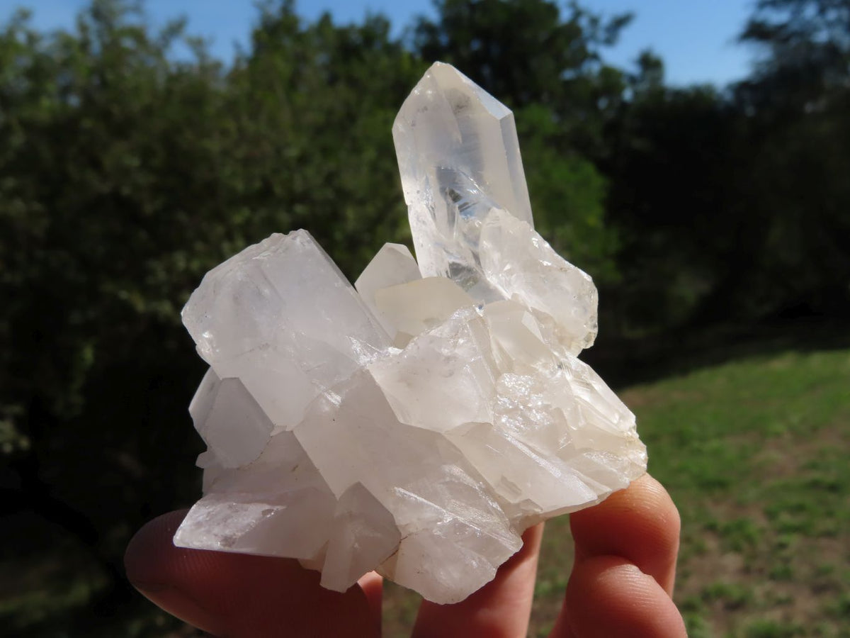Natural Selected Optic to Frosted Quartz Clusters/Crystals x 11 From Madagascar - TopRock