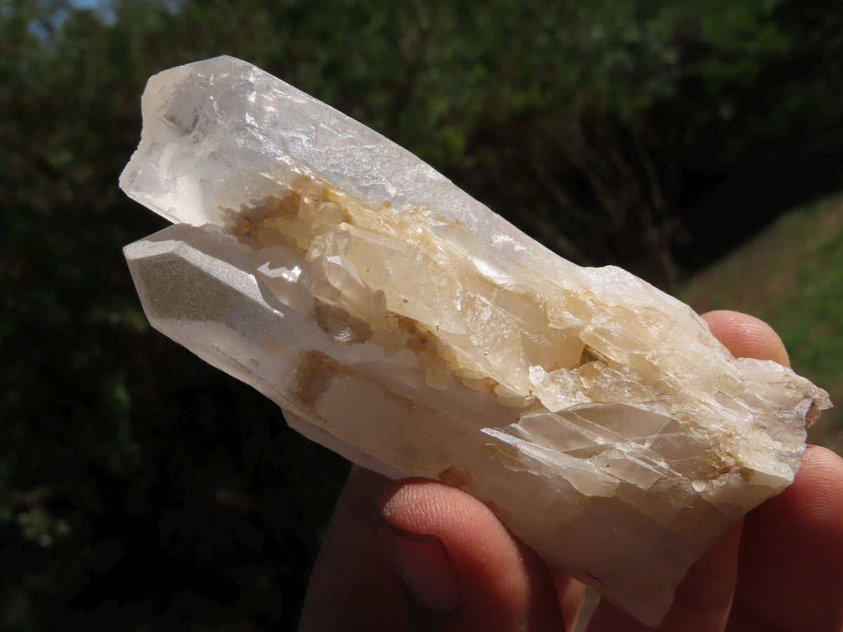 Natural Selected Optic to Frosted Quartz Clusters/Crystals x 11 From Madagascar - TopRock