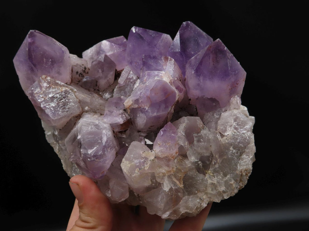 Natural Zambian Amethyst Crystal Clusters x 2 From Mumbwe, Zambia - TopRock