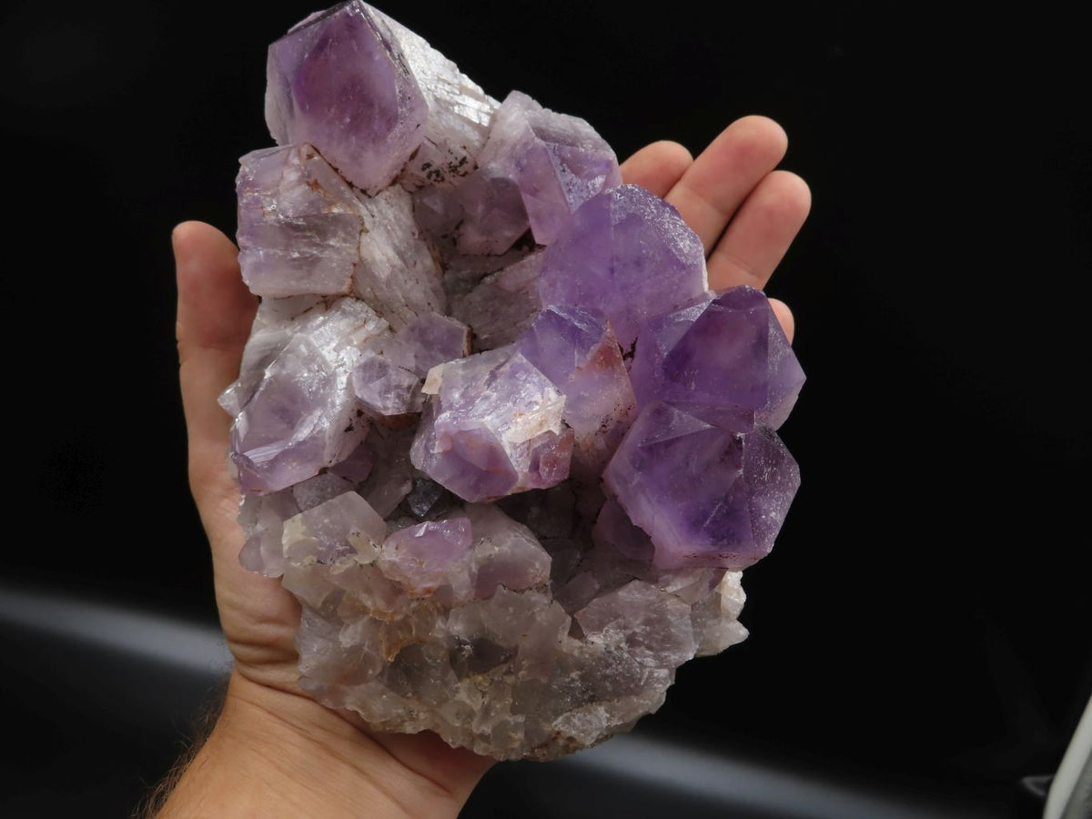 Natural Zambian Amethyst Crystal Clusters x 2 From Mumbwe, Zambia - TopRock