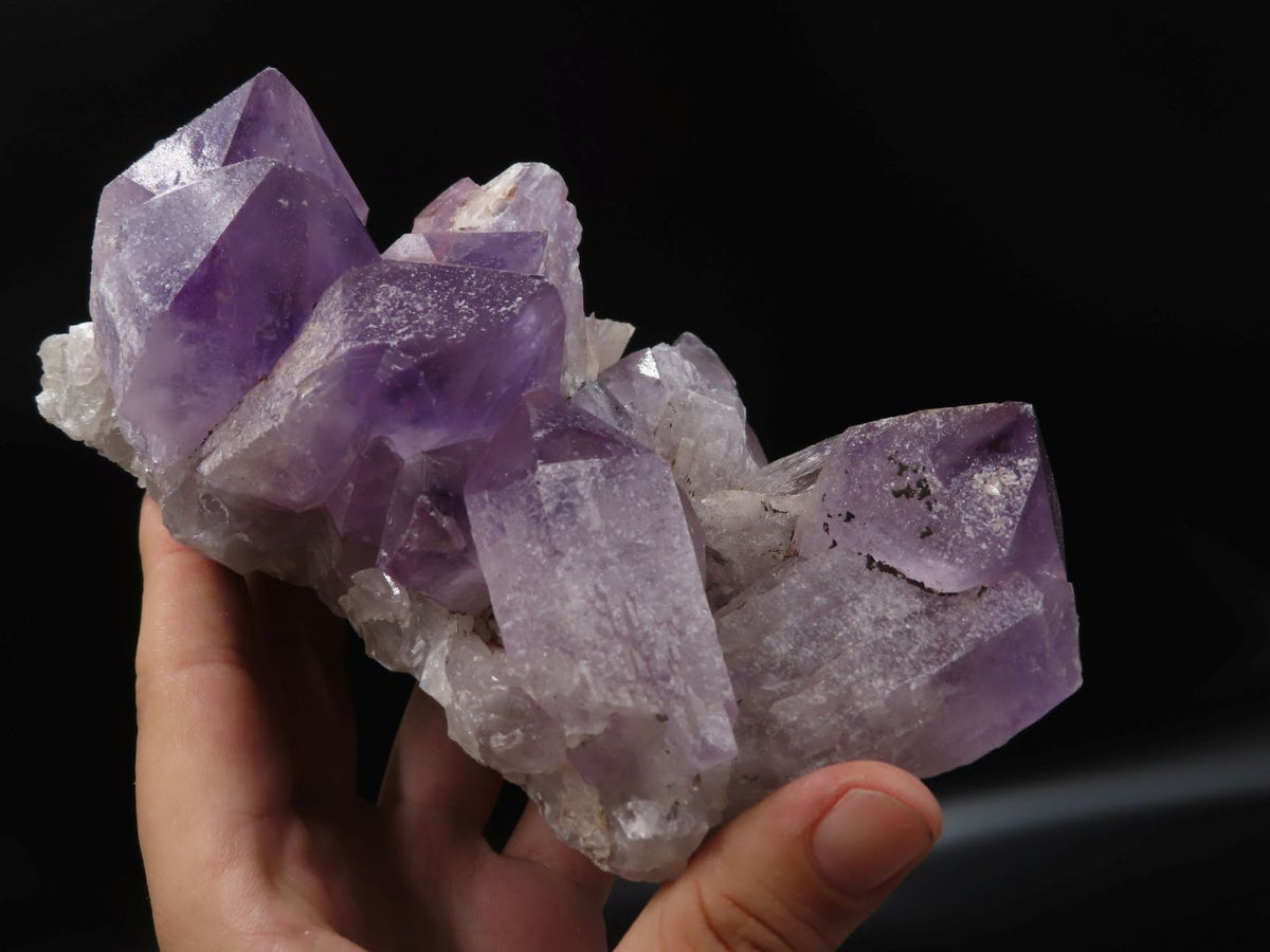 Natural Zambian Amethyst Crystal Clusters x 2 From Mumbwe, Zambia - TopRock