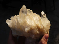 Natural White Quartz Crystal Clusters x 2 From Zambia - Toprock Gemstones and Minerals