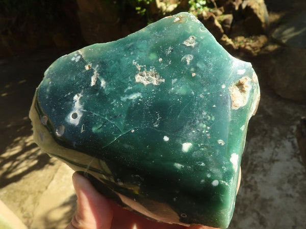 Polished Emerald Mtorolite / Chrome Chrysoprase Plates  x 2 From Zimbabwe - TopRock