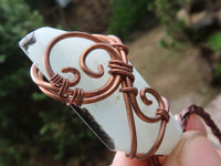 Polished Mixed Copper Wire Wrapped Jewellery Pendants x 7 From Congo - TopRock