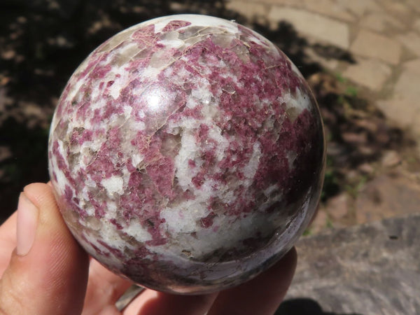 Polished Pink Tourmaline Rubellite Spheres  x 6 From Madagascar - TopRock