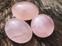 Polished Gemmy Pink Rose Quartz Palm Stones  x 12 From Madagascar - Toprock Gemstones and Minerals