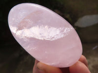 Polished Gemmy Pink Rose Quartz Palm Stones  x 12 From Madagascar - Toprock Gemstones and Minerals