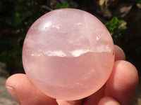 Polished Gemmy Pink Rose Quartz Palm Stones  x 12 From Madagascar - Toprock Gemstones and Minerals