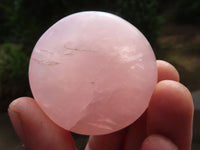 Polished Gemmy Pink Rose Quartz Palm Stones  x 12 From Madagascar - Toprock Gemstones and Minerals