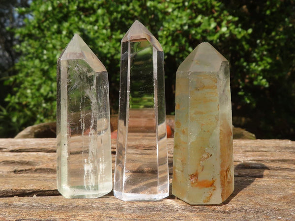 Polished Lovely Mixed Selection Of Quartz Points  x 12 From Madagascar - Toprock Gemstones and Minerals 