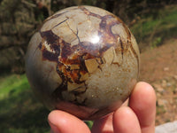 Polished Septerye (Calcite & Aragonite) Spheres  x 4 From Mahajanga, Madagascar - TopRock