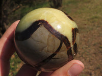 Polished Septerye (Calcite & Aragonite) Spheres  x 4 From Mahajanga, Madagascar - TopRock