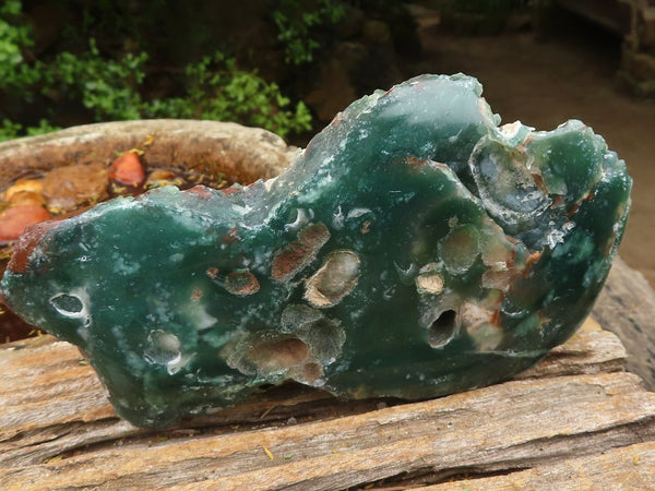 Polished Green Mtorolite / Chrome Chrysoprase Plates  x 2 From Zimbabwe - Toprock Gemstones and Minerals 