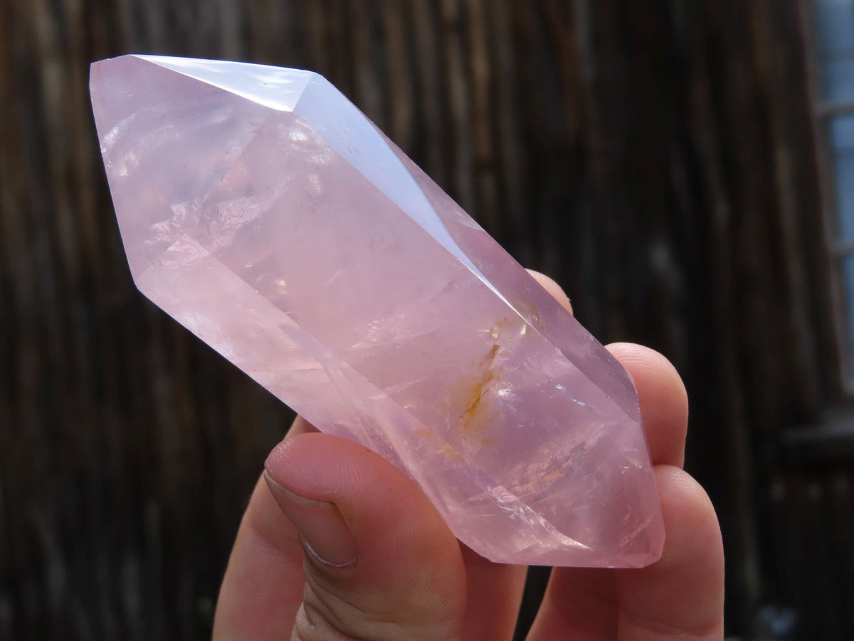 Polished Gemmy Double Terminated Rose Quartz Crystals x 12 From Ambatondrazaka, Madagascar - TopRock