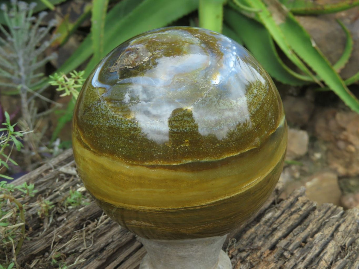 Polished Ocean Jasper Spheres x 2 From Madagascar - TopRock
