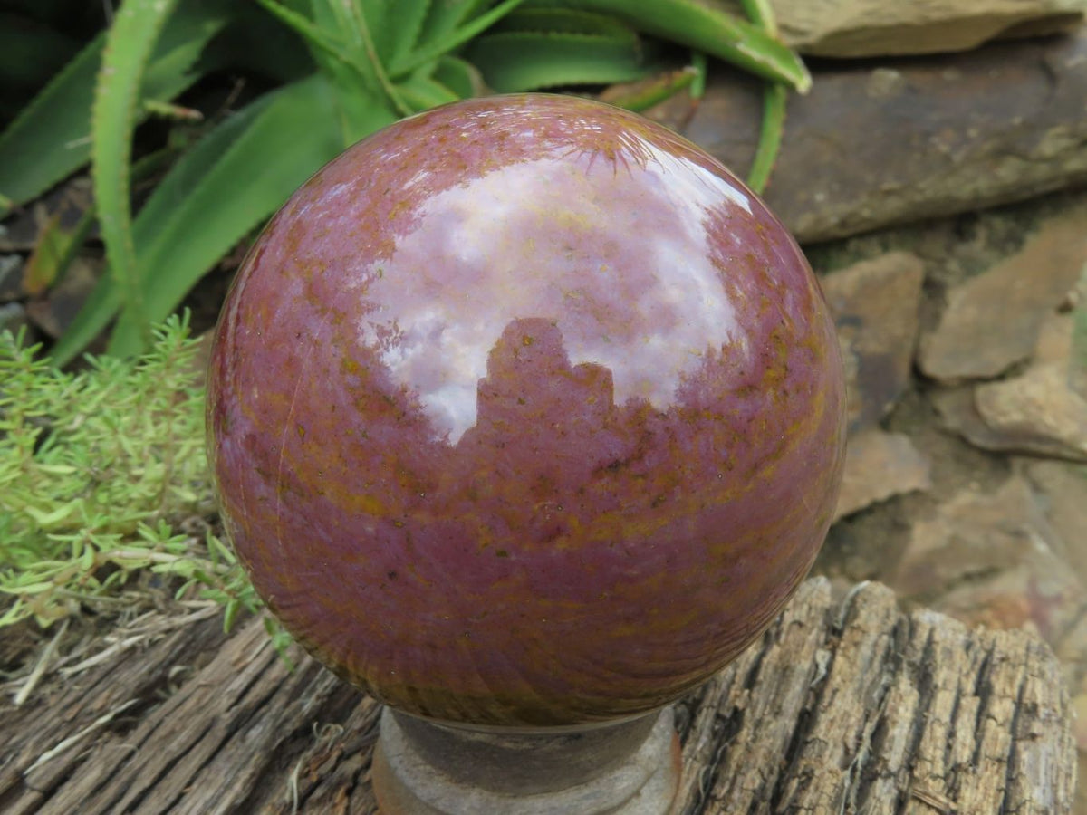 Polished Ocean Jasper Spheres x 2 From Madagascar - TopRock