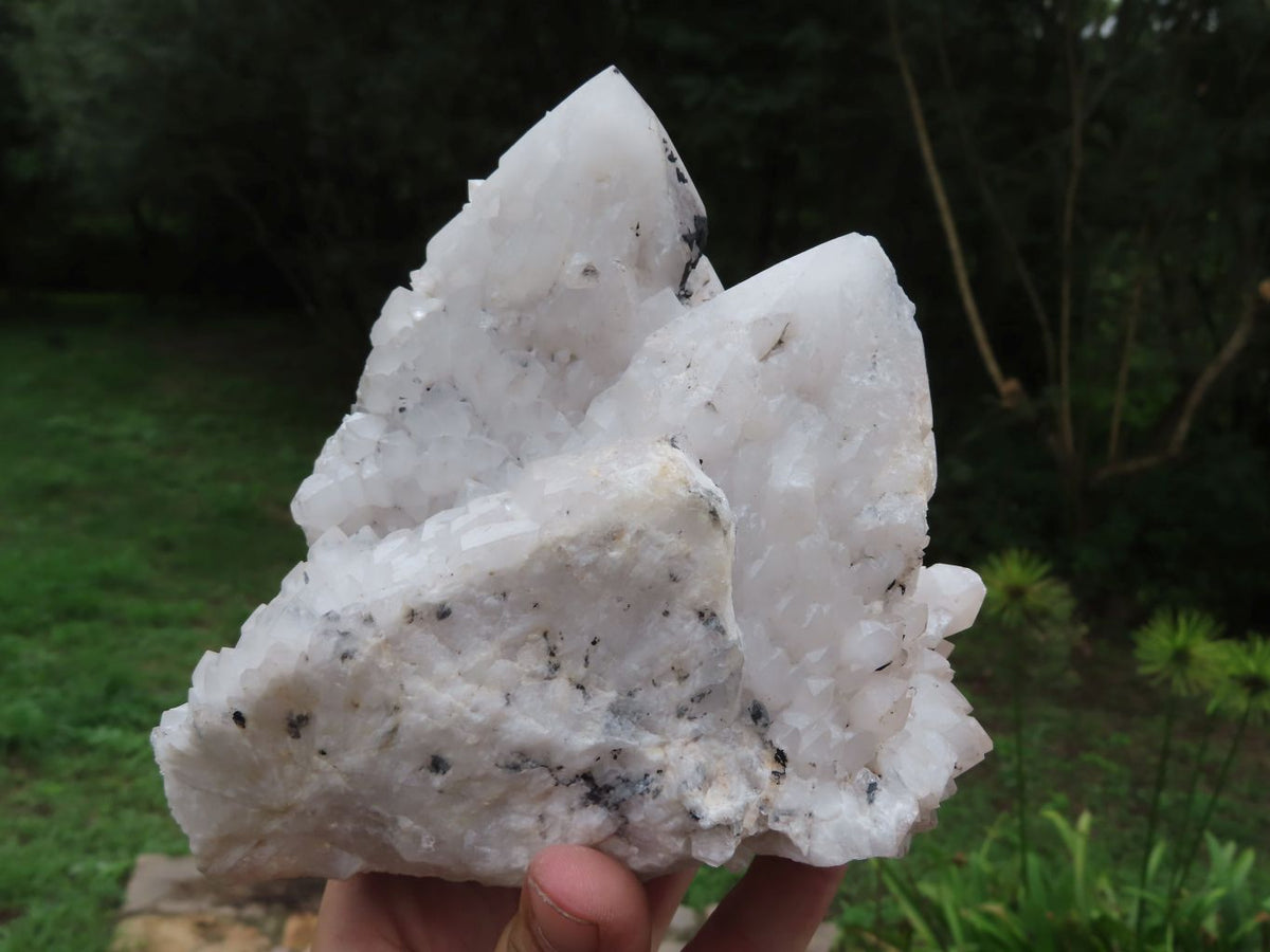 Natural Cascading Castle Quartz Clusters x 2 From Madagascar - TopRock