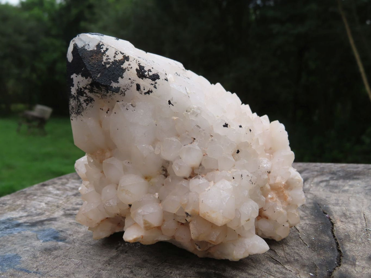 Natural Cascading Castle Quartz Clusters x 2 From Madagascar - TopRock