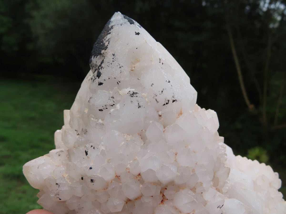 Natural Cascading Castle Quartz Clusters x 2 From Madagascar - TopRock