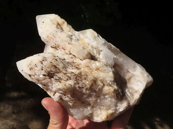 Natural Large Hematoid Tinted Candle Quartz Cluster x 1 From Madagascar - TopRock