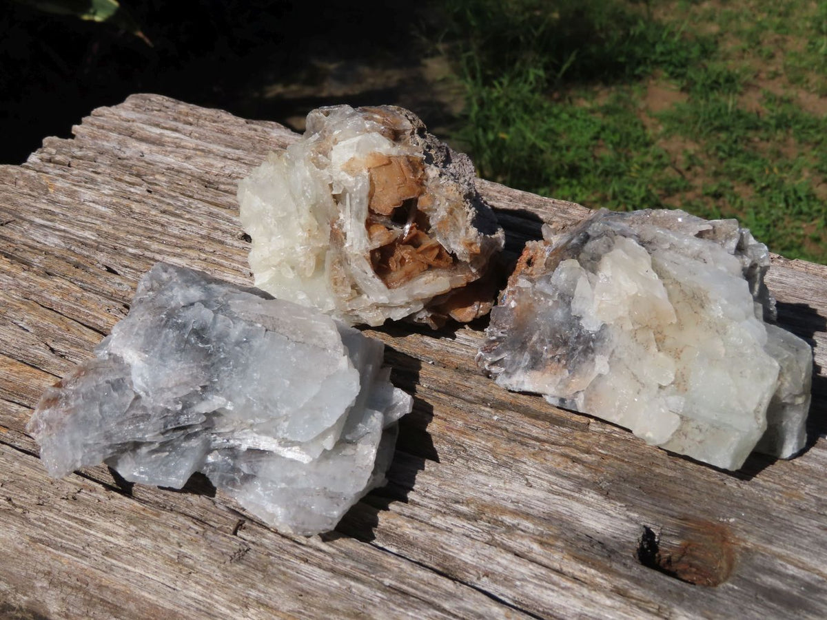 Natural Rare Barite Specimens x 3 From Tenke Fungurume, Congo - TopRock