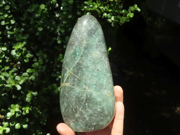 Polished Emerald Fuchsite Quartz Standing Free Form With Mica & Pyrite Specks  x 1 From Madagascar - TopRock