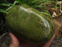 Polished Green Opal Standing Free Form  x 1 From Antsirabe, Madagascar - TopRock