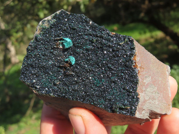 Natural Rare Copper Phosphate Libethenite On Dolomite Clusters x 4 From Shituru, Congo - TopRock
