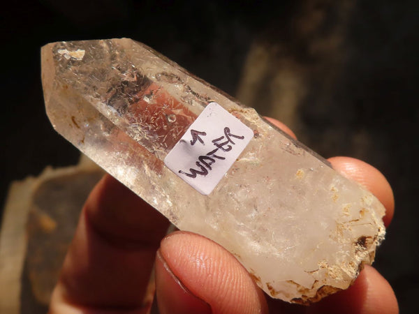 Natural Mixed Clear & Amethyst Quartz Crystals  x 15 From Brandberg, Namibia