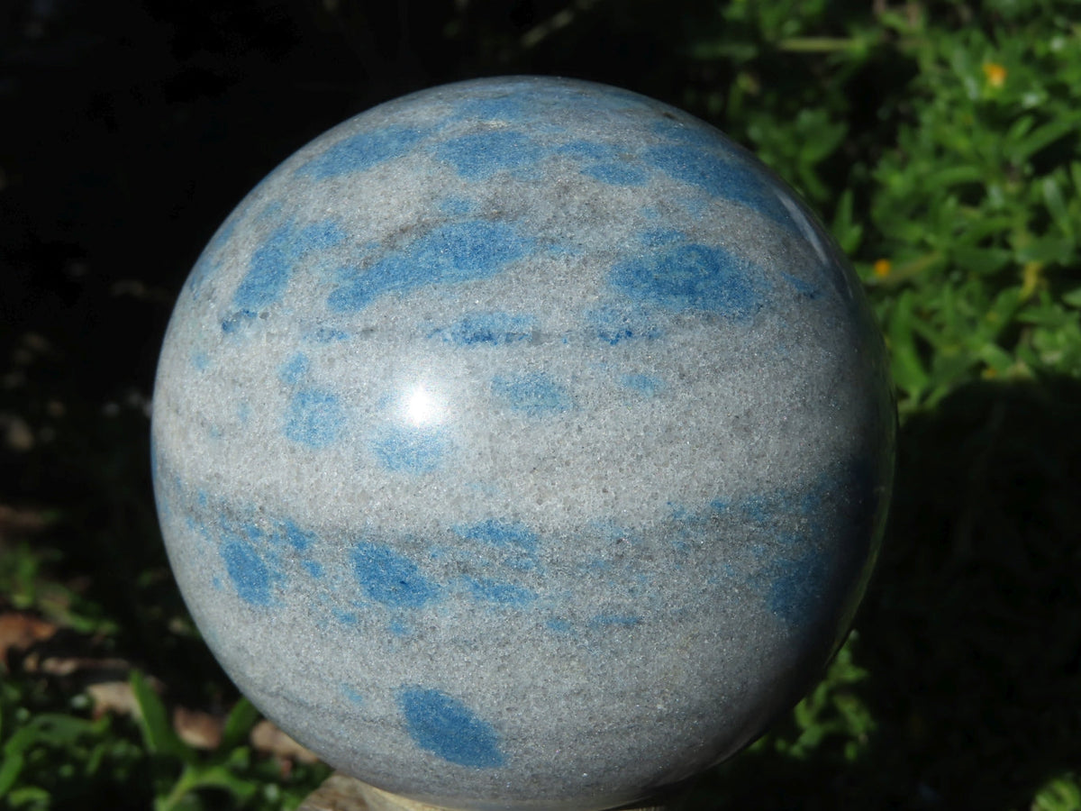 Polished Blue Spotted Spinel Spheres x 2 From Madagascar - TopRock