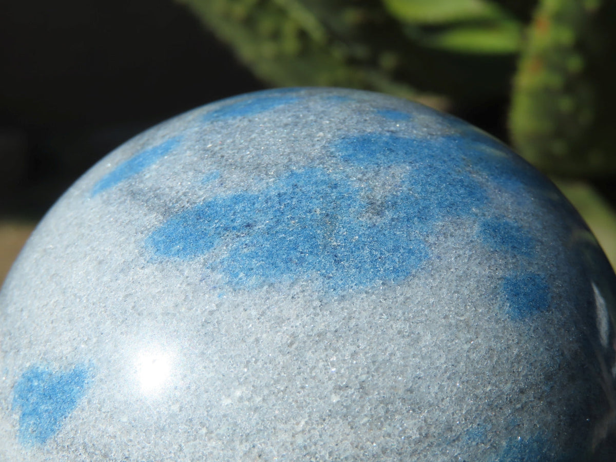 Polished Blue Spotted Spinel Spheres x 2 From Madagascar - TopRock