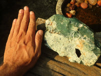 Natural Rough Emerald Mtorolite Cutting Material  x 2 From Zimbabwe - Toprock Gemstones and Minerals