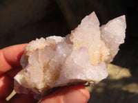 Natural Pale Lilac Spirit Quartz Clusters x 12 From Boekenhouthoek, South Africa - Toprock Gemstones and Minerals