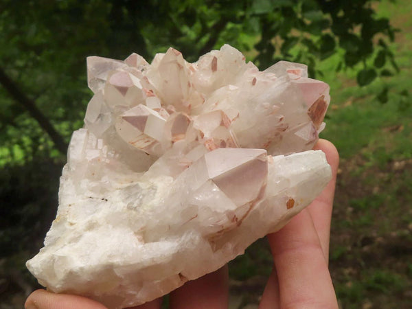 Natural Candle Quartz Clusters  x 3 From Madagascar - TopRock