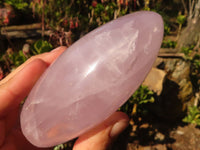 Polished Pink Rose Quartz Standing Free Forms x 3 From Antsirabe, Madagascar - Toprock Gemstones and Minerals
