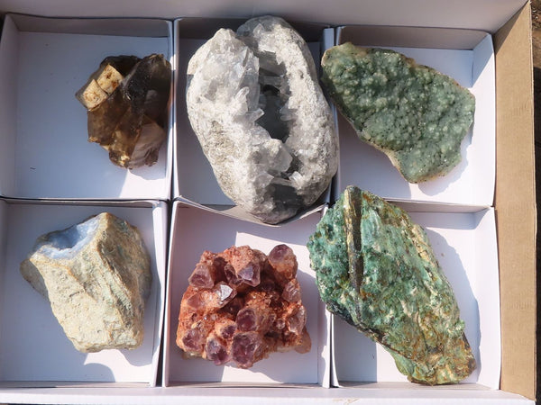 Natural Mixed Selection Of Minerals  x 6 From Southern Africa - Toprock Gemstones and Minerals 
