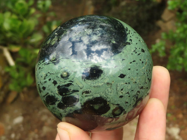 Polished Stromatolite / Kambamba Jasper Spheres  x 2 From Madagascar - Toprock Gemstones and Minerals 