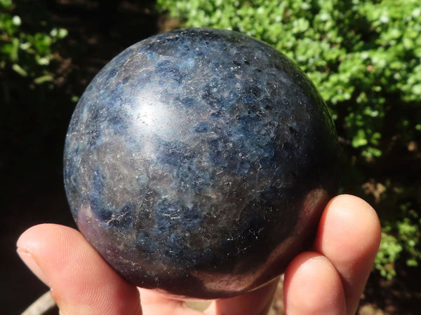 Polished Rare Iolite Water Sapphire Spheres  x 2 From Madagascar - Toprock Gemstones and Minerals 