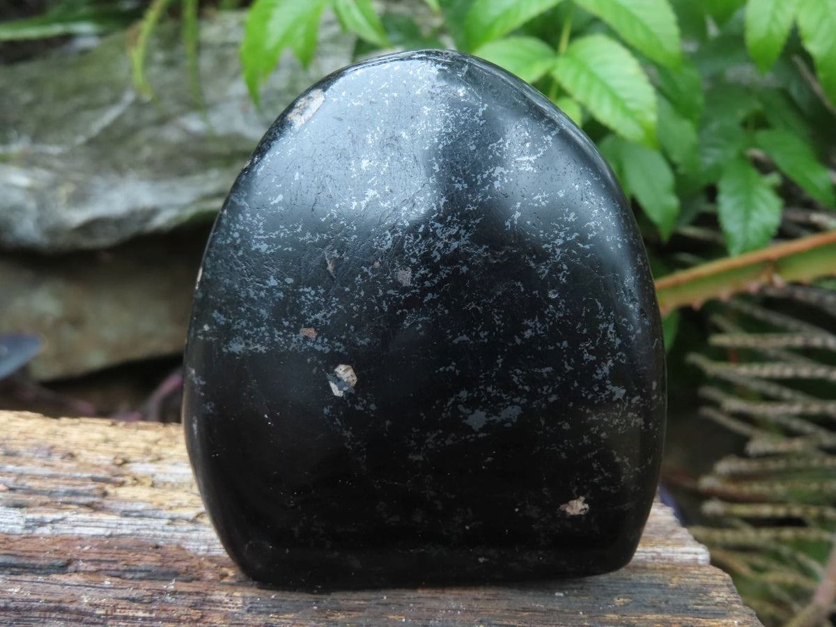 Polished Black Tourmaline Standing Free Forms & x 1 Sphere x 4 From Madagascar - TopRock