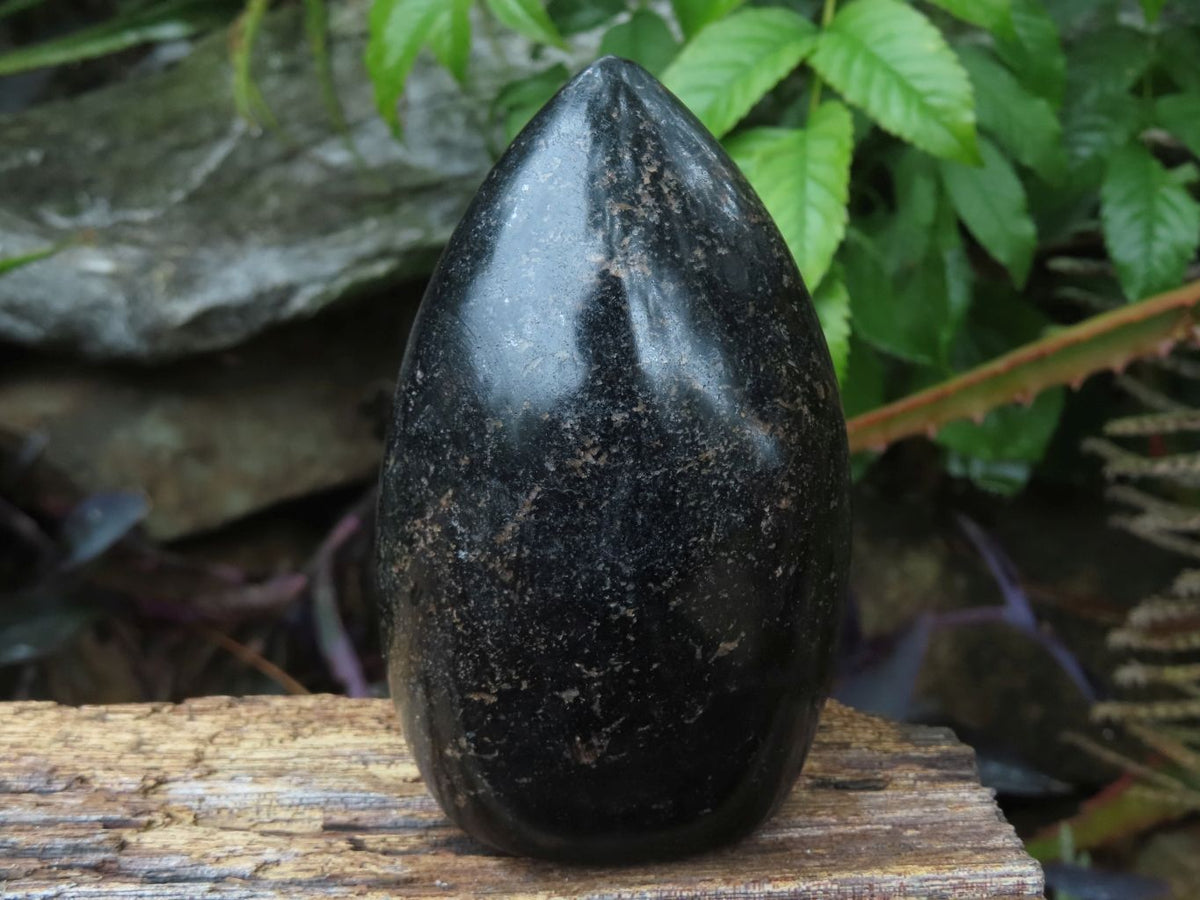 Polished Black Tourmaline Standing Free Forms & x 1 Sphere x 4 From Madagascar - TopRock