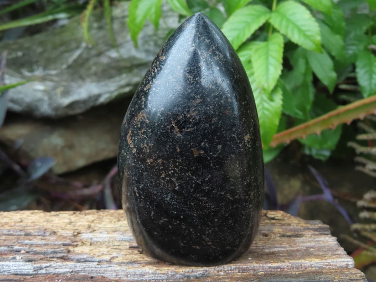 Polished Black Tourmaline Standing Free Forms & x 1 Sphere x 4 From Madagascar - TopRock