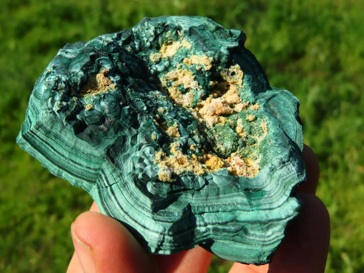 Natural Botryoidal Malachite Specimens x 3 From Congo - TopRock