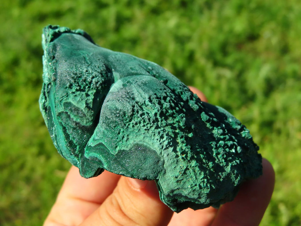 Natural Botryoidal Malachite Specimens x 3 From Congo - TopRock