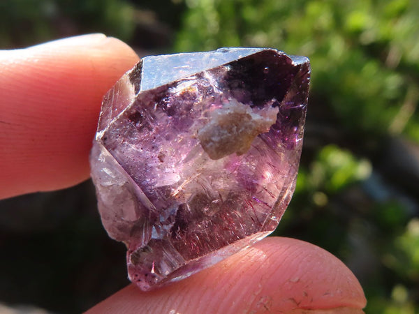 Natural Mini Smokey Amethyst Window Quartz Crystals  x 70 From Chiredzi, Zimbabwe