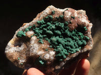 Natural Rare Ball Malachite On Drusi Quartz & Dolomite Matrix  x 2 From Kambove, Congo - Toprock Gemstones and Minerals