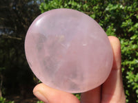 Polished Gemmy Pink Rose Quartz Palm Stones  x 8 From Madagascar - Toprock Gemstones and Minerals