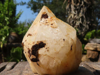 Natural Large Candle Quartz Crystals x 6 From Madagascar - Toprock Gemstones and Minerals